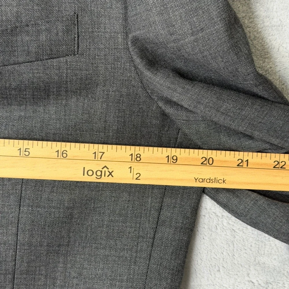 J. Crew Crosby Suit Jacket Blazer Tollegno 1900 Italian Wool Mens 36R Grey Sport